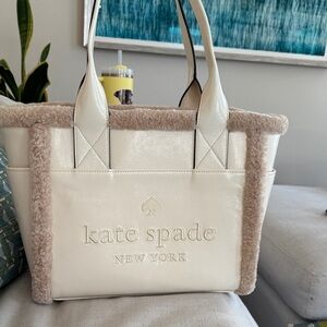 kate spade Jett Faux Shearling Tote Bag
